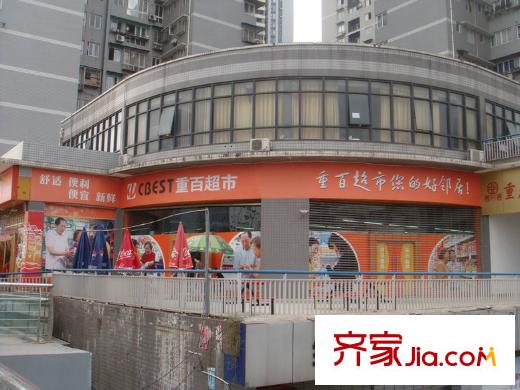 渝能明日城市配套圖往南一百米重百超市