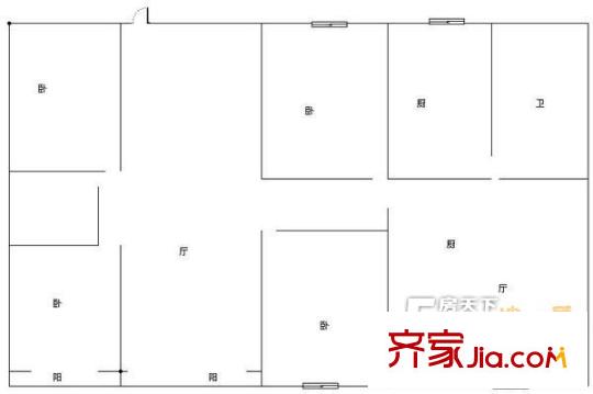加州百合園 4室 戶型圖
