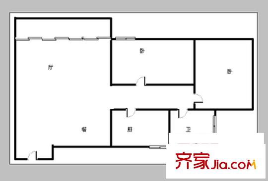 人和春天 2室 戶型圖
