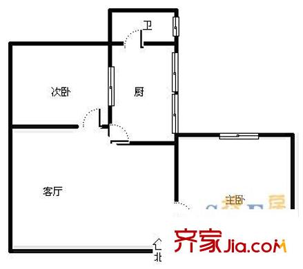 碚峽路小區(qū)戶型圖碚峽路 2室 戶型圖 2室1廳1衛(wèi)1廚