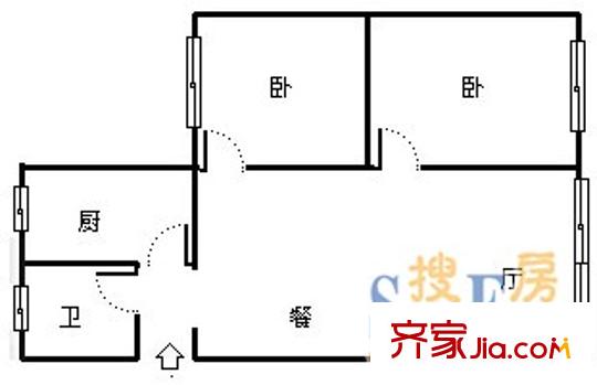 碚峽路小區(qū)戶型圖北碚區(qū)碚峽路1 2室2廳1衛(wèi)1廚
