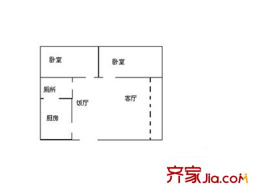 人和春天 2室 戶型圖