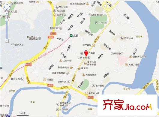 碚峽路小區(qū)交通圖