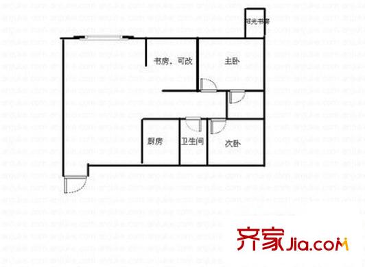 宏信大廈 3室 戶型圖