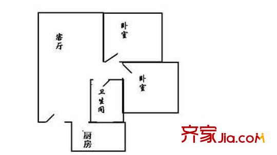 新農街小區(qū)戶型圖新農街1 2室1廳1衛(wèi)1廚