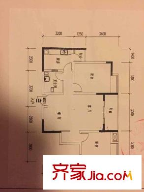 映泉花園 2室 戶型圖