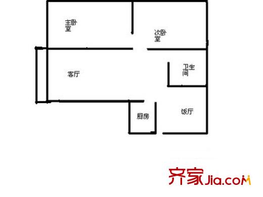創(chuàng)新綠色家園 2室 戶型圖