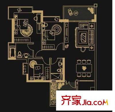創(chuàng)新綠色家園 3室 戶型圖