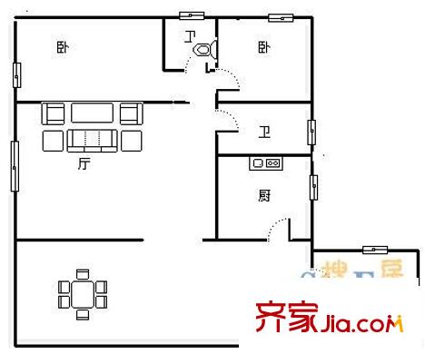 映泉花園 0室 戶型圖