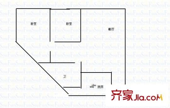 三鼎雅園 2室 戶型圖