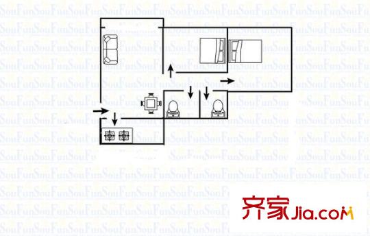 三鼎雅園 2室 戶型圖