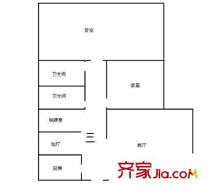 三鼎雅園 3室 戶型圖