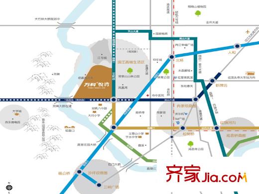 萬科悅灣項目區(qū)位圖
