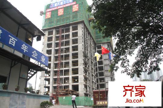 建工北城樂章外景圖樓棟工程進度實景（2011.06.23）