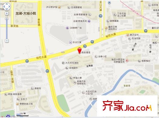 芳草地自由港灣交通圖 