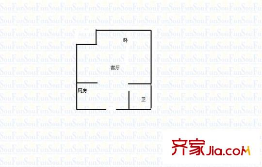 澤京微V 1室 戶型圖