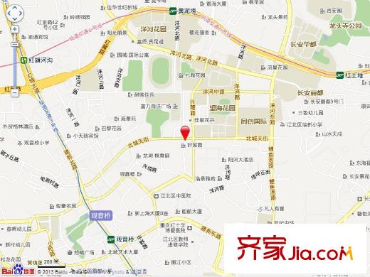 長安麒麟公館交通圖