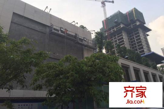 中渝香奈公館商業(yè)裙樓工程進度圖（2015-4）