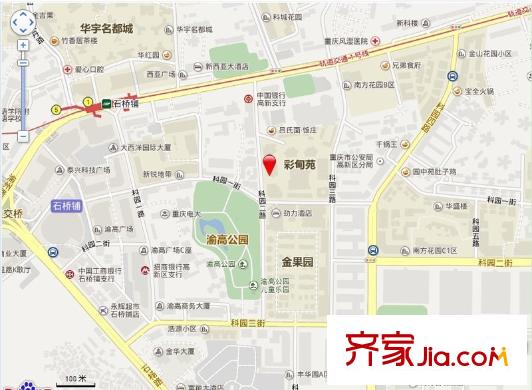 彩甸苑交通圖  