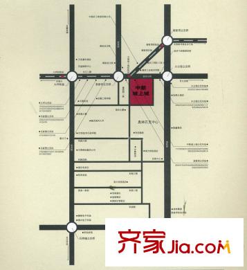 中新城上城二期交通圖