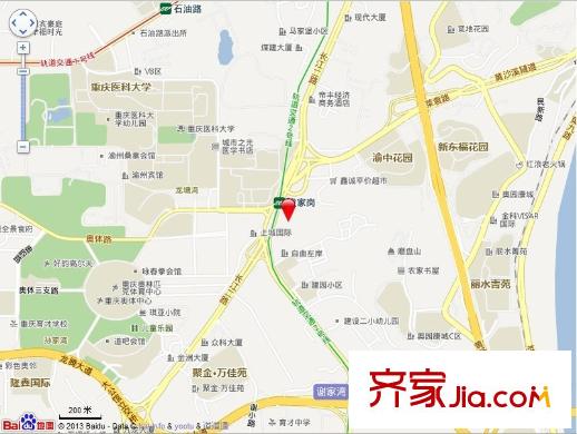 自由左岸交通圖