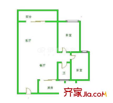 清邁陽(yáng)光 2室 戶型圖