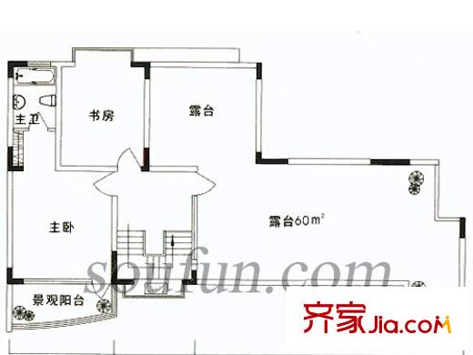 清邁陽(yáng)光戶型圖躍二層 4室2廳3衛(wèi)1廚
