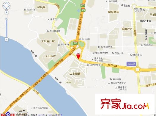 山水麗都交通圖