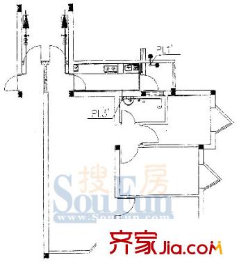 山水麗都 戶型圖1
