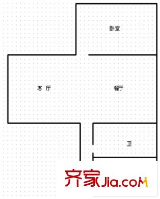 今宏家苑 1室 戶型圖