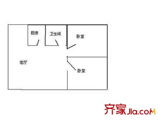 宏華苑戶型圖戶型圖 2室1廳1衛(wèi)1廚