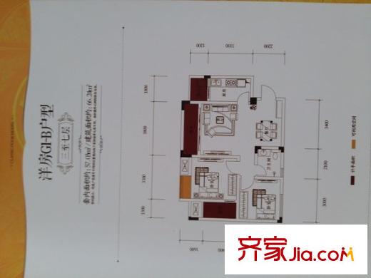 國廈書香溪墅 0室 戶型圖