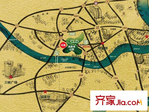 首創(chuàng)鴻恩國際生活區(qū)三期交通圖區(qū)位圖