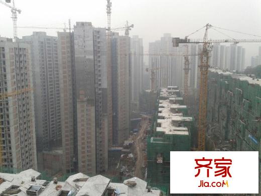 首創(chuàng)鴻恩國際生活區(qū)三期外景圖整體工程進(jìn)度圖（2014.5.22）