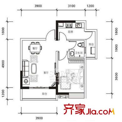 鼎祥風(fēng)華美錦   戶型圖
