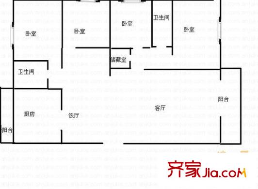 協(xié)信彩云湖 4室 戶型圖