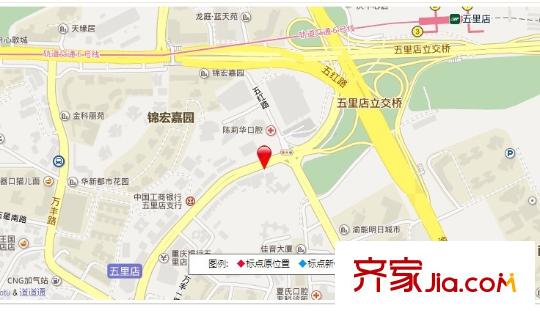 山水天成交通圖