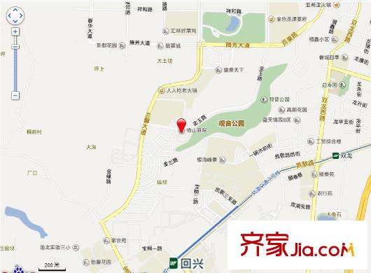 依山庭院交通圖 