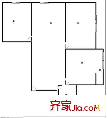 美專校街小區(qū) 3室 戶型圖