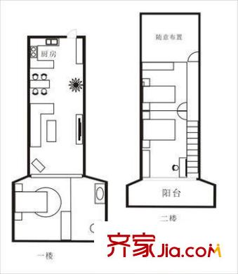 帝豪麗都戶型圖 戶型圖 3室2廳1衛(wèi)1廚