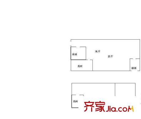 帝豪麗都 2室 戶型圖