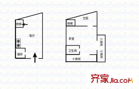 帝豪麗都 2室 戶型圖