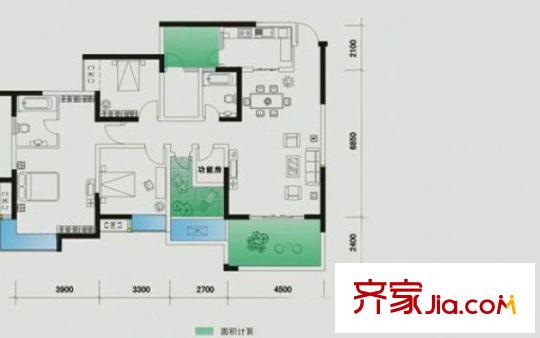 興茂盛世北辰B區(qū) 4室 戶型圖