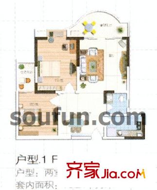 聚豐錦繡盛世戶型圖戶型圖9 2室2廳1衛(wèi)1廚