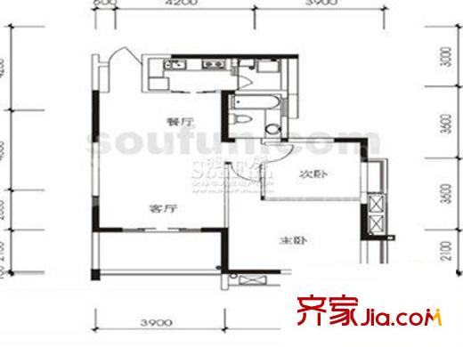 宜居苑 2室 戶型圖