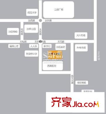 時(shí)代YOHO交通圖區(qū)位圖