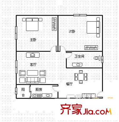陽光花城 戶型圖