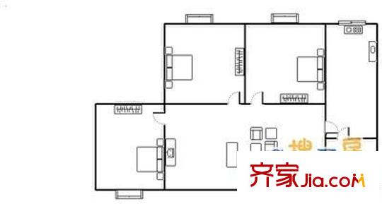 新東?；▓@ 3室 戶型圖