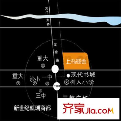 好利來上島酈舍交通圖