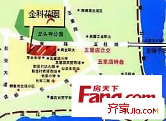 金科花園交通圖